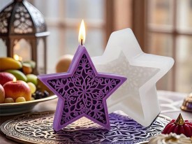 Molde silicona estrella calada